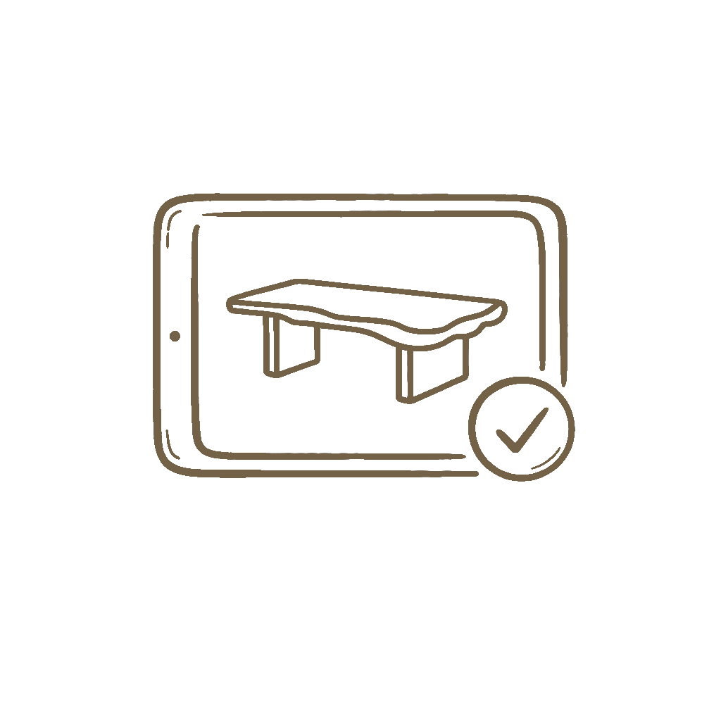 Icône révélation de la pièce en bois